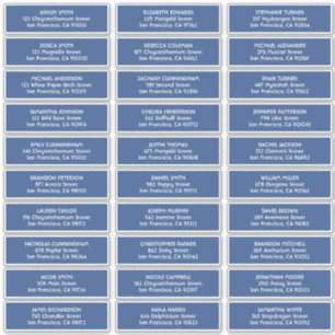 Adesivo Texto Simples Nomes de Convidados de Casamento