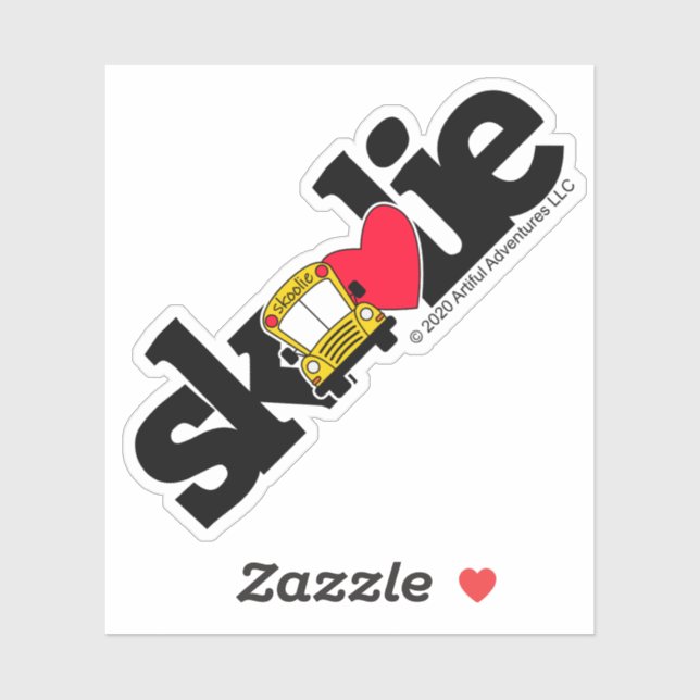 Adesivo Texto Skoolie (Folha)