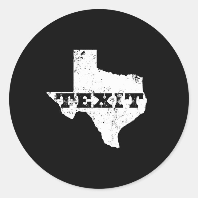 Adesivo Textos - Nação do Texas - Texanos para a secessão (Frente)