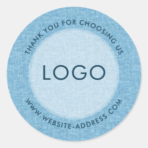 Adesivo Textura de linho azul claro personalizada