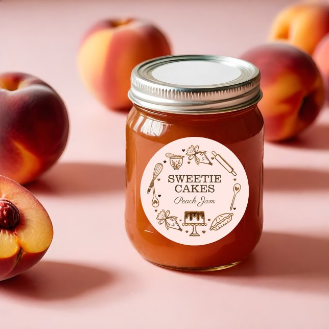 Adesivo Textura De Madeira De Lâmina De Lâmpada E Cozinhar (Baking & Cooking Utensil Woodgrain Texture Jar Cla Classic Round Sticker)