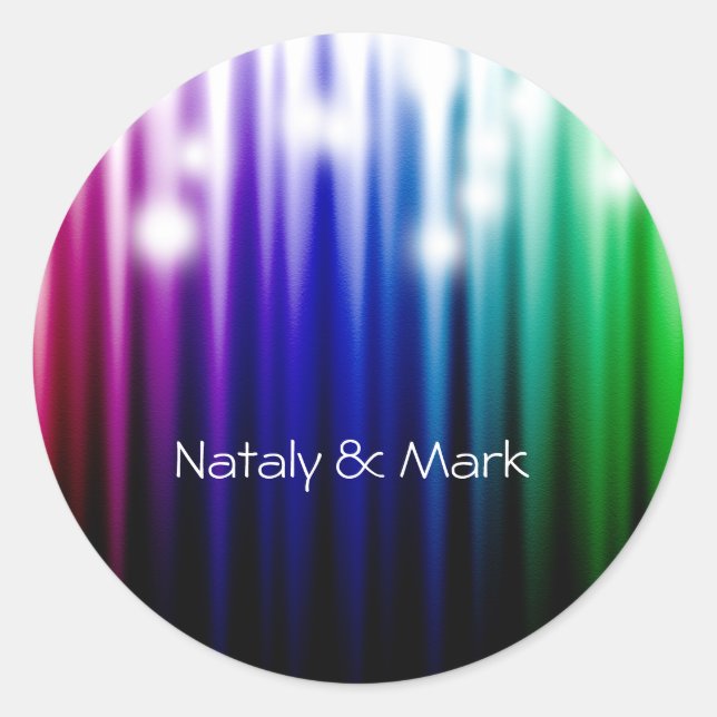 Adesivo textura espumante arco-íris (Frente)