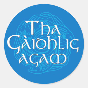 Adesivo Tha Gaidhlig Agam