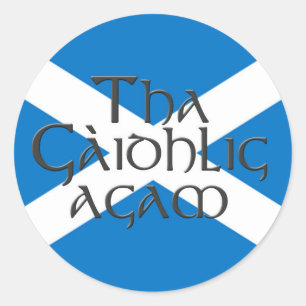 Adesivo Tha Gaidhlig Agam: Na de Bratach h-Alba