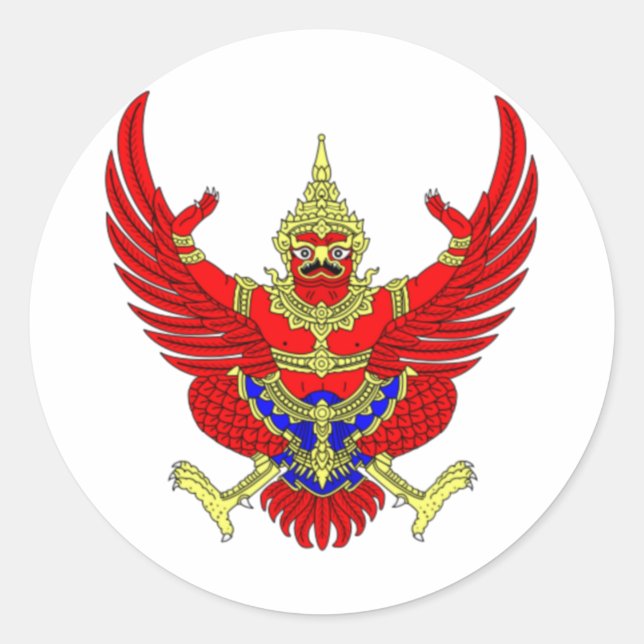 ADESIVO THAI THAILAND CASACO DE ARMAS EMBLEM FLAG (Frente)