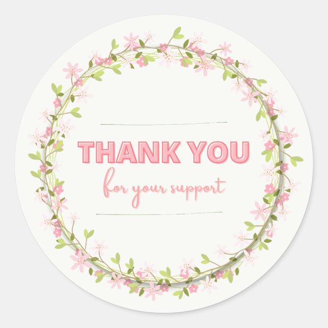 ADESIVO THANK FOR YOU SUPPORT (Frente)