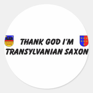 Adesivo Thank God I'm Transylvanian Saxon
