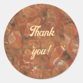 Adesivo Thank you, custom stone print stickers
