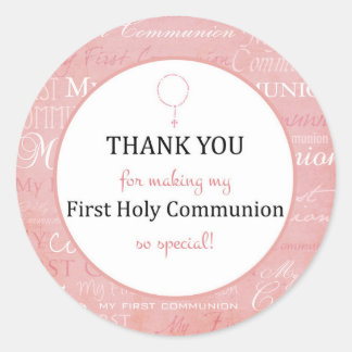 Adesivo Thank you for coming - First Holy communion tag -