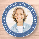Adesivo Thank You For Coming To My Bar Mitzvah Photo<br><div class="desc">This simple and classic design is composed of serif typography and add a custom photo. Thank you for coming to Bar Mitzvah.</div>