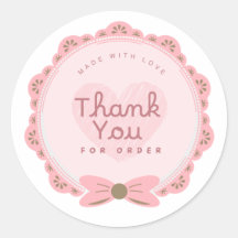 Thank You For Order Sticker