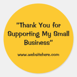 Adesivo “Thank You for Supporting My Small Business” 