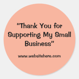 Adesivo “Thank You for Supporting My Small Business” 
