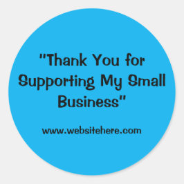 Adesivo “Thank You for Supporting My Small Business” 