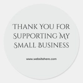 Adesivo Thank You for Supporting My Small Business 