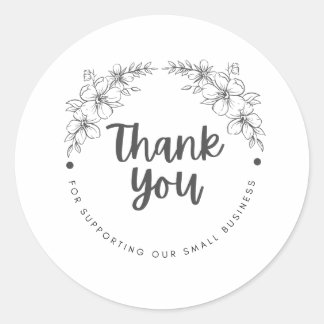 Adesivo Thank You for Supporting My Small Business Sticker