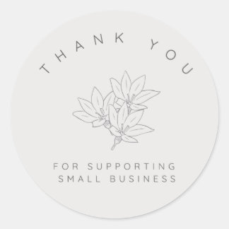 Adesivo Thank you for supporting small business - sticker 