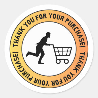 Adesivo Thank You for Your Purchase – Shopping Cart Sticke