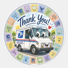 Adesivo Thank you Postal Workers 