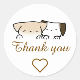 Adesivo Thank you, puppy’s, hondjes