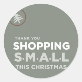 Adesivo Thank You Shopping Small This Christmas