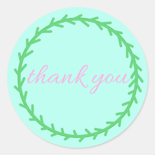 Adesivo Thank you sticker (Frente)