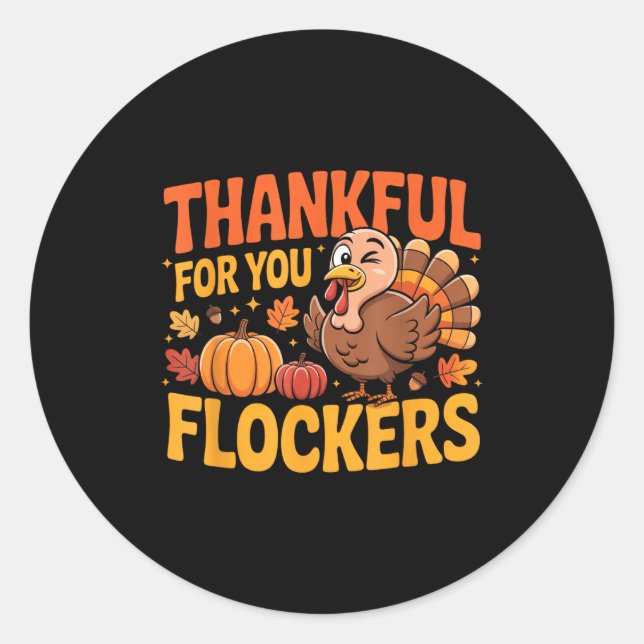 Adesivo Thankful For You Flockers  (Frente)