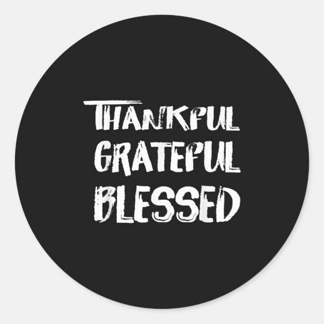 Adesivo Thankful Grateful Blessed Christmas Shirts For Men (Frente)