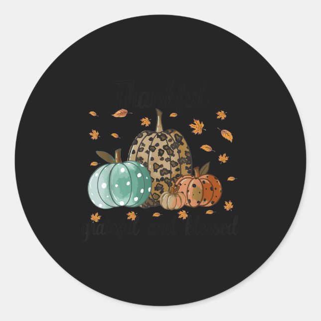 Adesivo Thankful Grateful Blessed Shirt For Women Funny Ch (Frente)