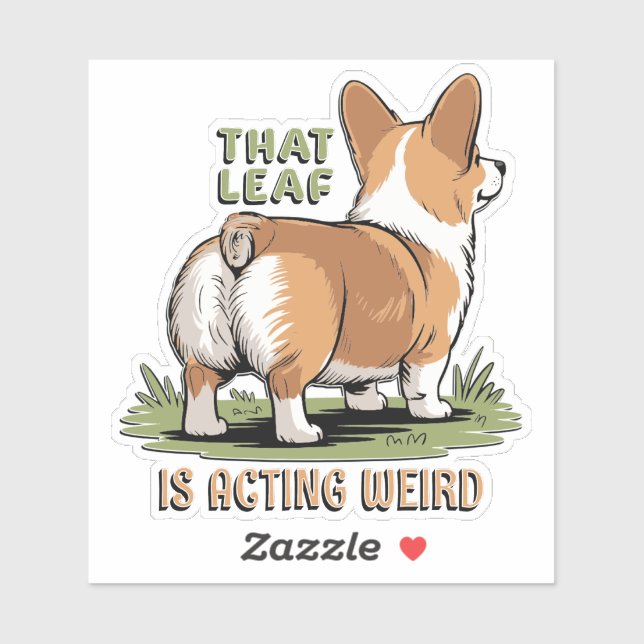 Adesivo That Leaf Is Acting Weird (Folha)