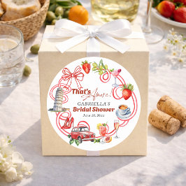 Adesivo That's Amore Whimsical Italian Bridal Shower