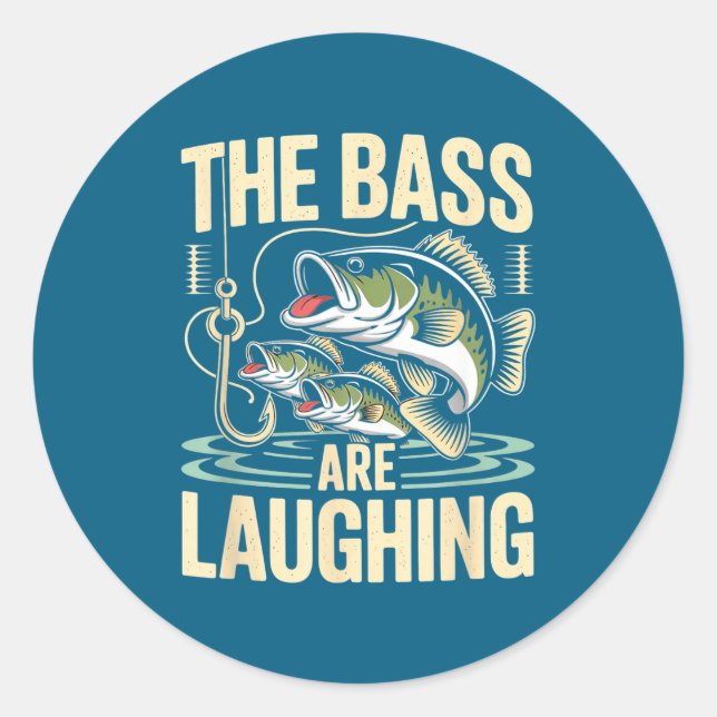 Adesivo The B Are Laughing Funny Fishing Design  (Frente)