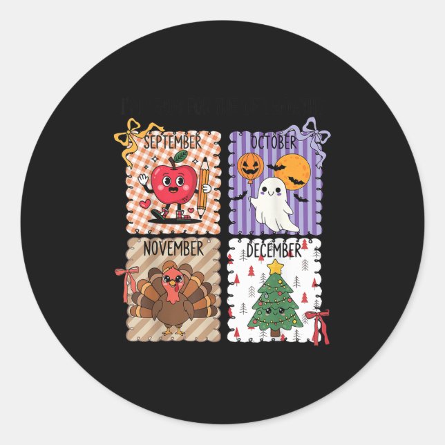 Adesivo The ber Months Back To School Halloween Thanksgivi (Frente)