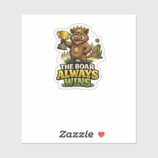 Adesivo The Boar Always Wins