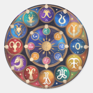 Adesivo  the circle with the zodiac signs