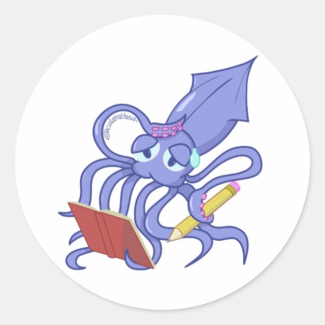 Adesivo The drawing calamari (Frente)