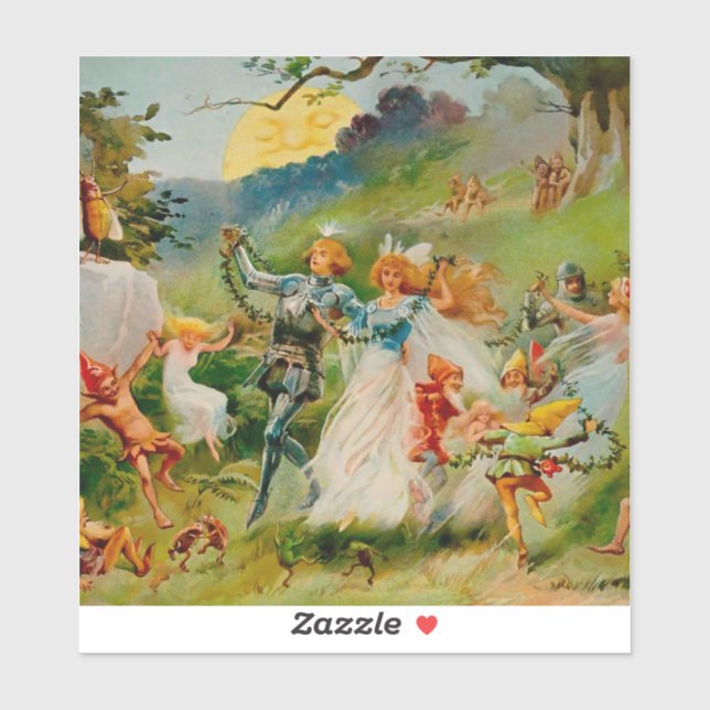 Adesivo “The Fairy Dance” by ES Hardy (Folha)