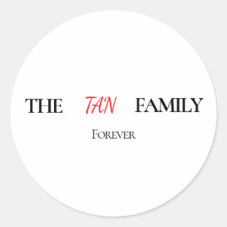 Adesivo The Family Forever Personalized Round Sticker