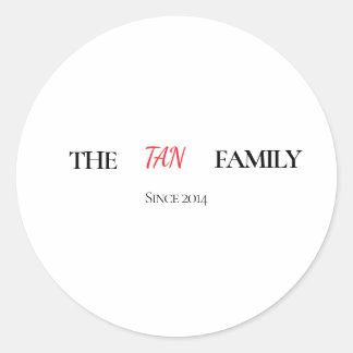 Adesivo The Family Personalized Round Sticker
