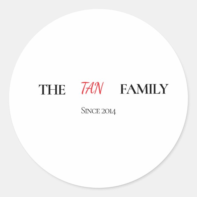 Adesivo The Family Personalized Round Sticker (Frente)