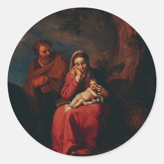 Adesivo The Flight into Egypt by Abraham Bloemaert  (Frente)