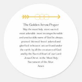 Adesivo The Golden Arrow Prayer Round Sticker
