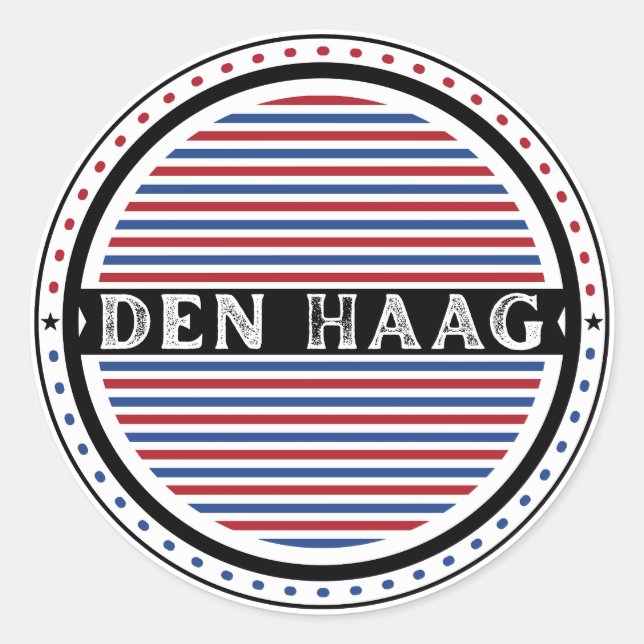 Adesivo The Hague City Pride Emblem – Dutch Identity (Frente)