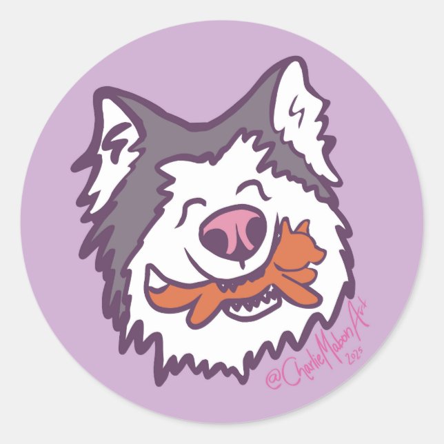 Adesivo The happiest hoosker round sticker sheet (Frente)