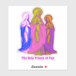 Adesivo The Holy Trinity of Pop Vierges Marie Multicolores