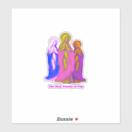 Adesivo The Holy Trinity of Pop Vierges Marie Multicolores