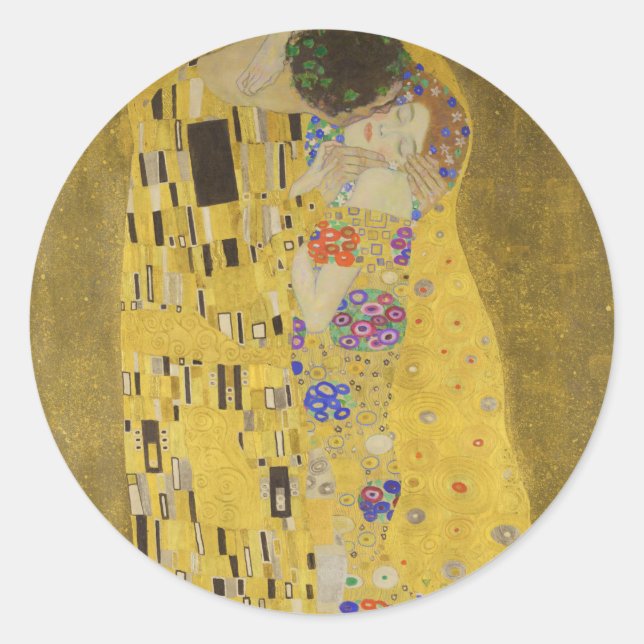Adesivo The kiss - Gustav Klimt (Frente)