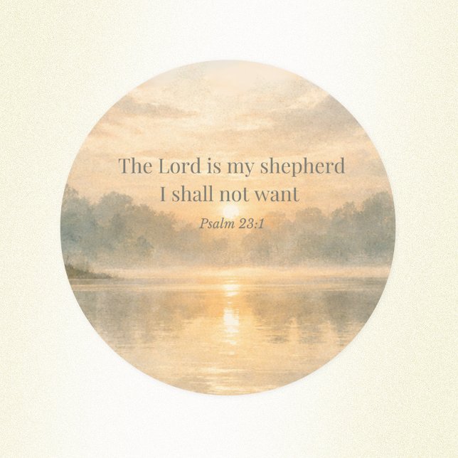 Adesivo The Lord Is My Shepherd Psalm 23:1 Bible Verse  (Criador carregado)