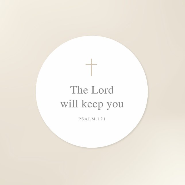Adesivo The Lord Will Keep You – Psalm 121 Scripture (Criador carregado)