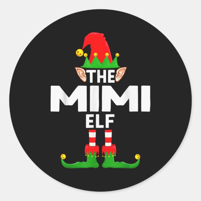 Adesivo The Mimi Elf Family Christmas Pajama Party  (Frente)